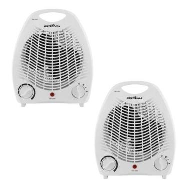 Imagem de Kit 2 Aquecedores Eletricos Britania Ab1100n 2000w 220v - Britânia, Br