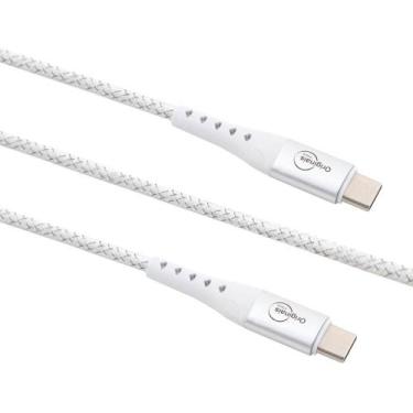 Imagem de Cabo USB-C para USB-C, 10Gbps, 100W, Linha Sampa, iPlace, 1,2m, Branco