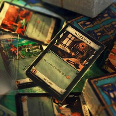 Imagem de DeElf Capas transparentes para cartas 1000 unidades, tamanho 61 x 92 mm para jogo Dominion da Panda Card Sleeves