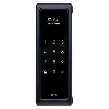 Imagem de Fechadura Digital Touch Screen Sobrepor Preta Com Senha Sl140 - PAPAIZ