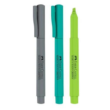Imagem de Caneta Marca Texto FABER CASTELL Grifpen Tons Pastel, Neon Novas Cores