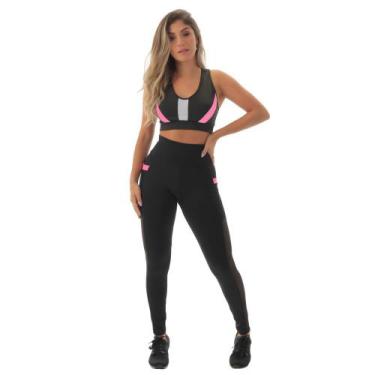 Imagem de Conjunto Fitness Fristyle Legging Com Bolso E Top Academia Feminino, M