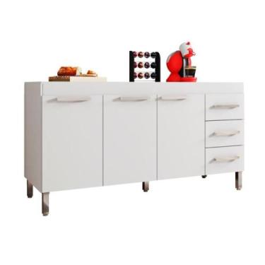 Imagem de Balcao de Pia 1,50 Dinamarca Branco Casa Mobilia - Casa Mobilia Movela