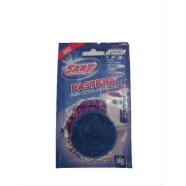 Imagem de Kit 3 Pastilha Sanitária Para Caixa Acoplada Lavanda Sany, Azul, 3 uni