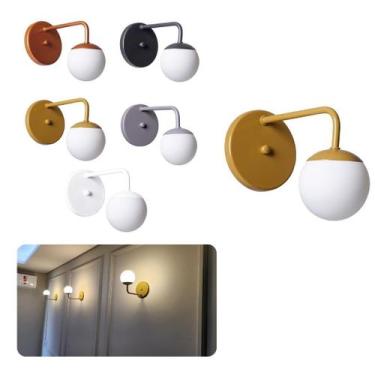 Imagem de Arandela Interno Externo Retro Bola Alumínio Decorações - ideallume, B