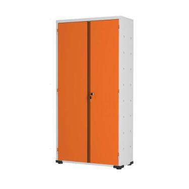 Imagem de Armário Aço Escritório Fechadura 3 Prateleiras EA303 Laranja - Elite A