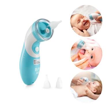 Imagem de Aspirador Nasal Elétrico Azul Para bebês Perfect Baby Multi - Multi 