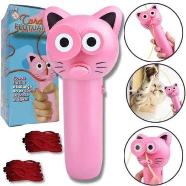 Imagem de Brinquedo Mágico Gatinho com Corda Flutuante - Toyng, Rosa