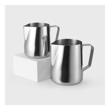 Imagem de Pitcher Americana 350Ml + 600Ml Inox Cremeira Leite Latte - Kadê