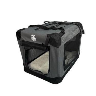 Imagem de Casinha De Transporte Pet Dobrável Dogfly Carry On 2xg Cinza