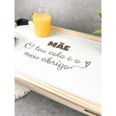 Imagem de Bandeja De Café Da Manhã - Mãe O Teu Colo é o Meu Abrigo - Tramontina