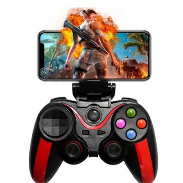 Imagem de Controle Joystick Sem Fio Celular Android bluetooth Preto - kapbom