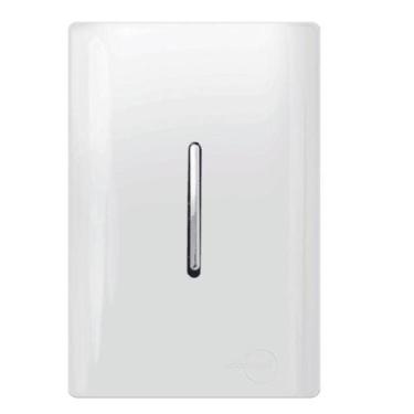Imagem de Interruptor Simples Vertical Cromado com Placa - DC-12001 - NOVARA - D