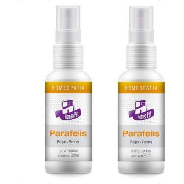 Imagem de 2 Homeopatia Parafelis Homeo Pet Real H Pulgas E Vermes 30ml