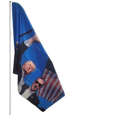 Imagem de Bandeira Presidente Donald Trump Estados Unidos Eua Eleições - hOME E 