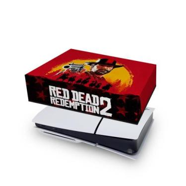 Imagem de Capa compatível PS5 Slim Horizontal Anti Poeira - Red Dead Redemption 