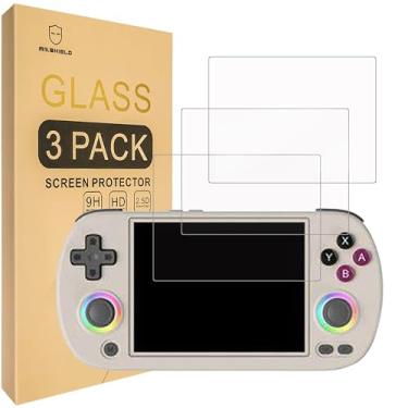 Imagem de Mr.Shield Protetor de tela compatível com Anbernic RG40XX H [vidro temperado] [pacote com 3] [vidro japonês com dureza 9H]