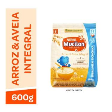 Imagem de Mucilon Arroz e Aveia Cereal Infantil Sachê 600g