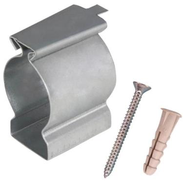 Imagem de Abraçadeira tipo D cunha ou chaveta parafusos e buchas 10 Pç - Aiédem