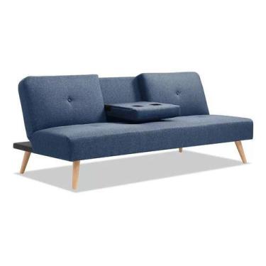 Imagem de Futon Hobbs Azul Importado 3 Lugares - Just Home Collection, Azul
