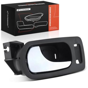 Imagem de A-Premium Maçaneta interna do lado do motorista dianteiro esquerdo com orifício de bloqueio compatível com Buick LaCrosse 2005-2009, Allure 2005-2009, caixa marrom com alavanca cromada, substituição #