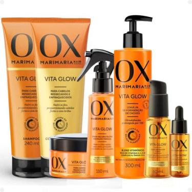 Imagem de Kit Ox Mari Maria Hair Vita Glow: Shampoo, Condicionador, Máscara, Sér