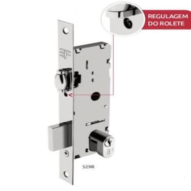 Imagem de Fechadura 3f 529r51 rolete pivotante cromad porta alum ferro