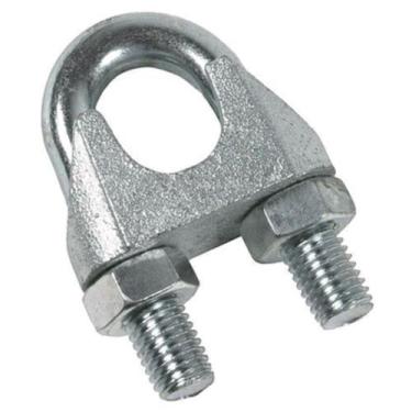 Imagem de Grampo Clip Para Cabo de Aço 3,2mm 1/8" para academia ultra - Mercadão