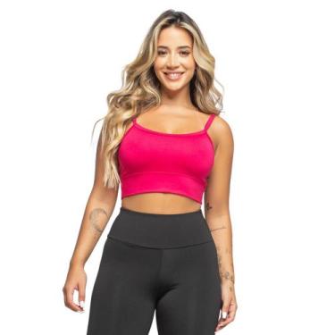 Imagem de Top Fitness Alça Fina Academia Alcinha Sem Bojo Ginástica Dia a Dia + 