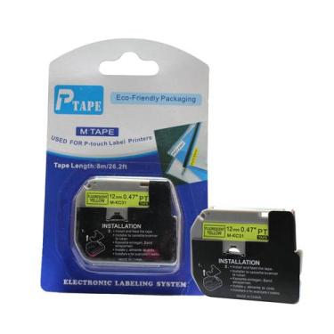 Imagem de Fita Refil Compatível MK-C31 Amarelo Fluorescente 12mm p/ Rotulador Br