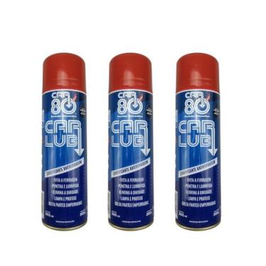 Imagem de 3 Óleo Antiferrugem Lubrificante Desengripante Spray Car 80 - Car80