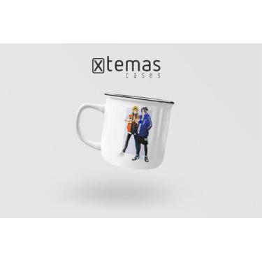 Imagem de Caneca naruto geek retrô esmaltada de aluminio - Xtemas