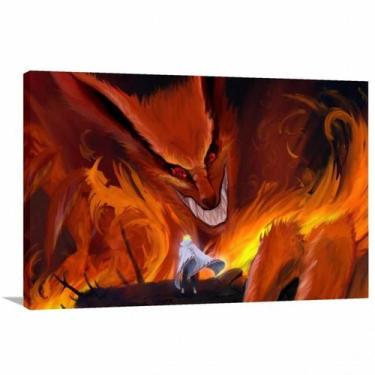 Imagem de Quadro decorativo Naruto - Kyuubi - Tela em Tecido - Wall Frame