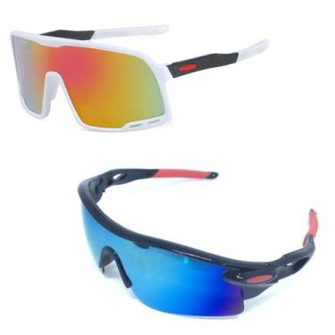 Imagem de Kit Óculos de Sol Esportivo Masculino Feminino 2 Unidades - PENDULARI