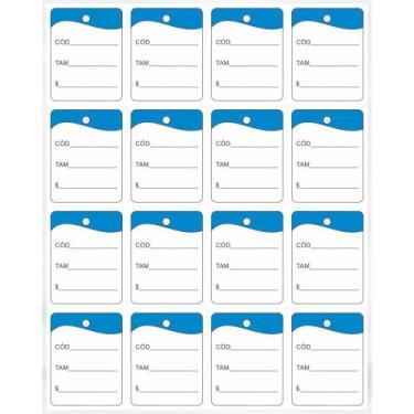 Imagem de Etiqueta para Marcação TAG 30X38MM Cartão Azul Pacote com 1000 Unidade