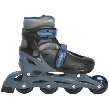 Imagem de Patins in Line Lulie Sport ML008 Preto e Azul Escuro, Preto e Azul esc
