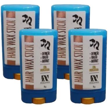 Imagem de 4UN Cera Modeladora Antifrizz 15g Hair Wax Stick Anaconda