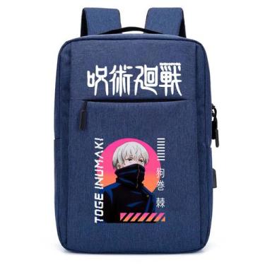 Imagem de Mochila USB Escolar Estampa Infantil Anime Jujutsu Kaisen Notebooks, T