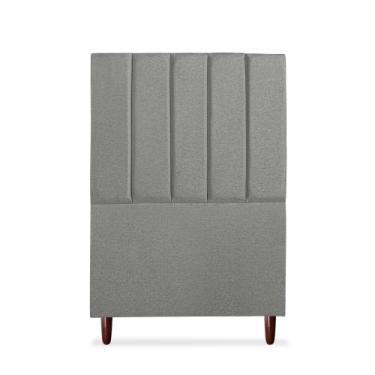 Imagem de Cabeceira Estofada Cama Box Solteiro Carla 110cm Linho - D A DECOR, CI