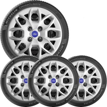 Imagem de 4X Calota Ford Ka Hatch Sedan Aro 14 Com Emblema 342Cb