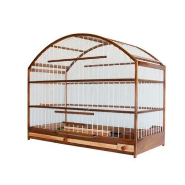 Imagem de Gaiola Passarinho em Madeira Quadrada - Trinca Ferro - Coxo Baixo - Ro