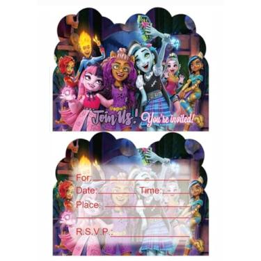 Imagem de NINIMBLE 20pcs monster high Birthday Party Invitations,monster high Invitations Birthday Party Supplies Decoration (1)