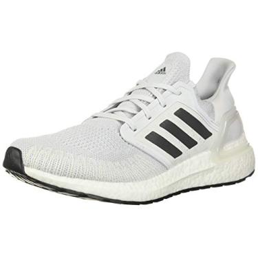 Imagem de adidas Ultraboost 20 Tênis de corrida masculino, Cinza traço/cinza cinco/calçado branco, 35