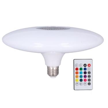 Imagem de Lâmpada Musical Com Mudança de Cor RGB Luz de Teto de Alto-falante Inteligente Aplicável para Quartos e Quartos de Crianças