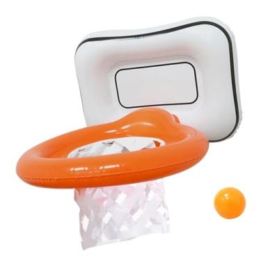 Imagem de YIJU Faixa de cabeça Cesta de basquete Equipamento de basquete Atividade de festa vestível Aro de cabeça portátil inflável para aniversário Escritório em