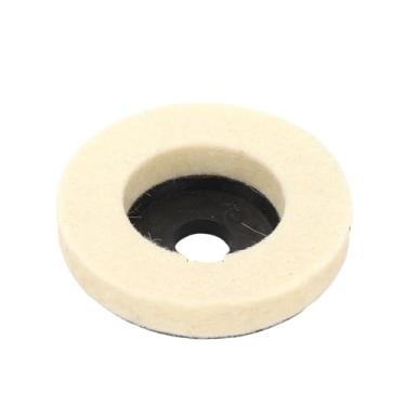 Imagem de 50/75mm Lã Polimento Roda Polimento Almofadas Disco de Moagem Rebarbadora Ângulo Roda Feltro Disco de Polimento para Metal Mármore Vidro Cerâmica,3 polegadas,1PC