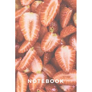 Imagem de Notebook - Strawberries: A beautiful and unique dot grid notebook/bullet journal. Travel Friendly. 200 pages. 90gsm paper. Gift for Back To School, birthdays and special holidays.