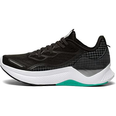 Imagem de Saucony Tênis de corrida feminino Endorphin Shift 2, Preto/branco, 34