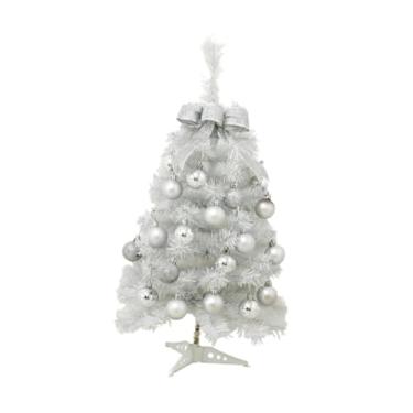 Imagem de Árvore de Natal Artificial Mini Árvore de Natal Artificial Bola Ornamento Pequena Árvore de Natal Artificial para Escritório Interior Casa Decorativa, 45cm