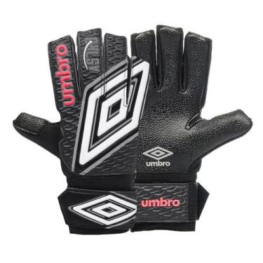 Imagem de Luva de Goleiro Umbro Astro, Preto, Branco, 9